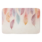 先住民アメリカンフェザー背景インディアン部族館 バスマット (正面)