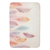 先住民アメリカンフェザー背景インディアン部族館 バスマット (正面縦)