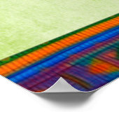 先住民アメリカンフォークアートフロッグ ポスター (角)