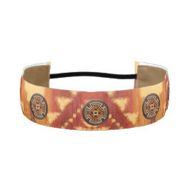 先住民アメリカンフォークアートレッドベア アスレチックヘッドバンド