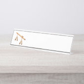 先住民アメリカンフルート デスクネームプレート (正面)