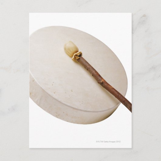 先住民アメリカンフレームドラム ポストカード (正面)