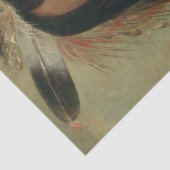 先住民アメリカンブラットフットポートレートデクページ 薄葉紙 (詳細)