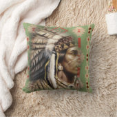 先住民アメリカンブレイブ クッション (ブランケット)