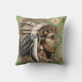 先住民アメリカンブレイブ クッション (裏面)