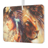 先住民アメリカンプリンセスとライオン カーエアーフレッシュナー (左)