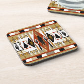 先住民アメリカンベアクランコルクコースター コースター (左側)