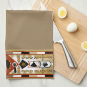 先住民アメリカンベアクランドキッチンタオル キッチンタオル (四つ折り)