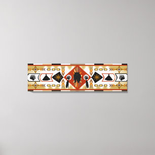 先住民アメリカンベアクラン拡張キャンバス印刷 キャンバスプリント