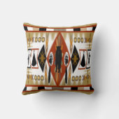 先住民アメリカンベアクラン枕 クッション (裏面)