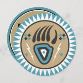 先住民アメリカンベアポー招待状 招待状 (正面/裏面)