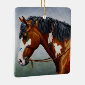 先住民アメリカンベイピントウォーホース セラミックオーナメント (右)