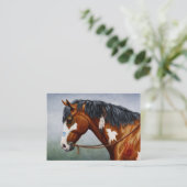 先住民アメリカンベイピントウォーホース 名刺 (スタンド正面)