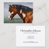 先住民アメリカンベイピントウォーホース 名刺 (正面/裏面)