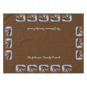 先住民アメリカンベイピントホースブラウン テーブルクロス (正面(横))