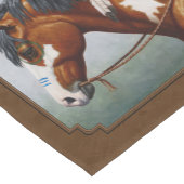 先住民アメリカンベイピントホースブラウン ミディアムテーブルランナー (コーナー)