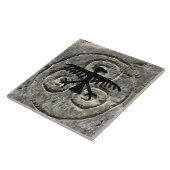 先住民アメリカンペトログリフタイル タイル (側面)