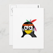 先住民アメリカンペンギン ポストカード (正面/裏面)