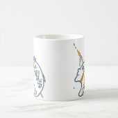 先住民アメリカンホワイトベアアイコン コーヒーマグカップ (中央)