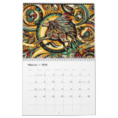 先住民アメリカンホース カレンダー (2月 2026)