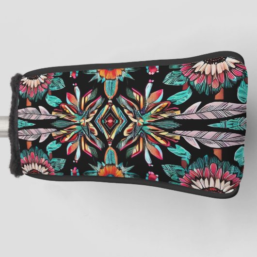 先住民アメリカンボヘマン ゴルフヘッドカバー (正面)