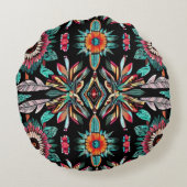先住民アメリカンボヘマン ラウンドクッション (裏面)