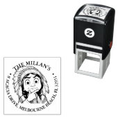 先住民アメリカンボーイショックテーマ セルフインキングスタンプ (インサイチュ)