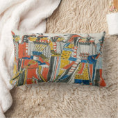 先住民アメリカンポウワウダンサー ランバークッション (ブランケット)