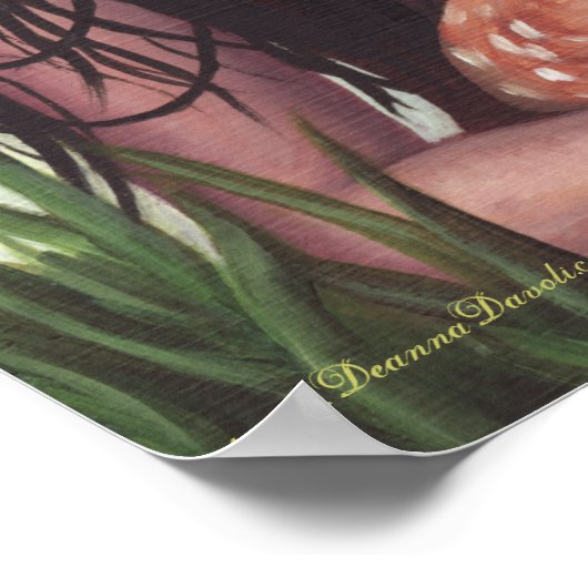 先住民アメリカンポスター先住民アメリカンアートディアー ポスター (角)