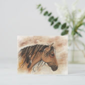 先住民アメリカンマスタングホースArT by BiHrLe ポストカード (スタンド正面)