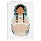 先住民アメリカンマトリヨスカカード (正面)