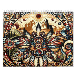 先住民アメリカンマンダラス カレンダー