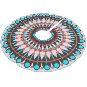 先住民アメリカンマンダラ ブラッシュドポリエステルツリースカート (アングル)