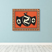 先住民アメリカンミンブレスこうもりバードキャンバスプリント キャンバスプリント (インサイチュ (ウッドフロア))