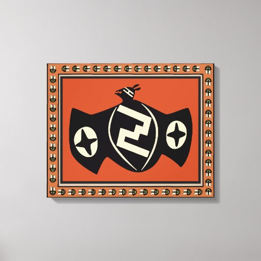 先住民アメリカンミンブレスこうもりバードキャンバスプリント キャンバスプリント (正面)