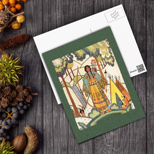 先住民アメリカンメイドポストカード ポストカード