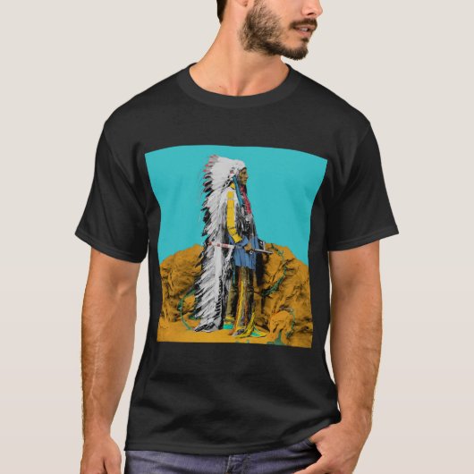 先住民アメリカンラコタスー Tシャツ (正面)