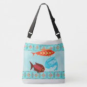 先住民アメリカンリバーフォーク クロスボディバッグ (正面)