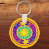 先住民アメリカンレインボースピリッツ キーホルダー (正面)