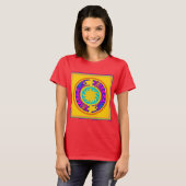 先住民アメリカンレインボースピリッツ Tシャツ (正面フル)