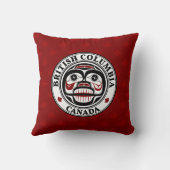 先住民アメリカンレッドブラックアートウィーピングスカル クッション (裏面)