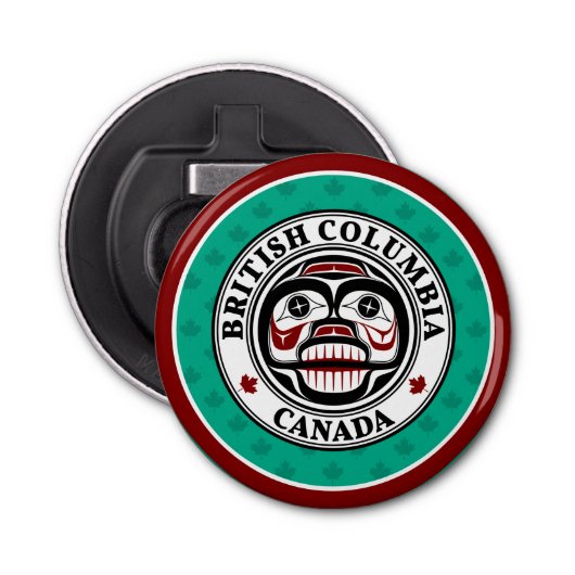 先住民アメリカンレッドブラックアートウィーピングスカル 栓抜き (正面)