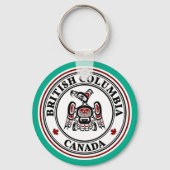 先住民アメリカンレッドブラックカイガニサンダーバード キーホルダー (正面)