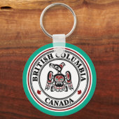 先住民アメリカンレッドブラックカイガニサンダーバード キーホルダー (正面)