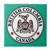 先住民アメリカンレッドブラックカイガニサンダーバード タイル (正面)