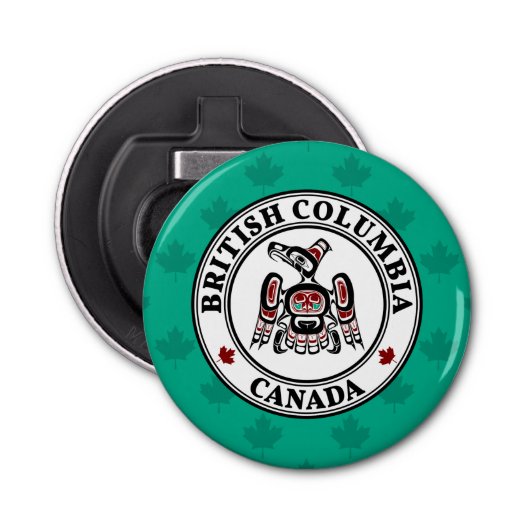 先住民アメリカンレッドブラックカイガニサンダーバード 栓抜き (正面)