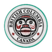 先住民アメリカンレッドブラックハイダアートウィーピングスカル カッティングボード (正面)