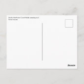 先住民アメリカンレッドブラックハイダアートウィーピングスカル ポストカード (裏面)