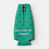 先住民アメリカンレッドブラックハイダアートオッターサーモン ボトルクーラー (裏面)