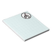 先住民アメリカンレッドブラックハイダアートキラークジラ ノートパッド (アングル)